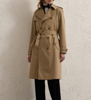 Women's Classic Double-Breasted Trench Coat